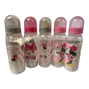 Disney (5 Pack) Minnie Mouse Baby Bottles 9 Oz‎ Sealed Brand New